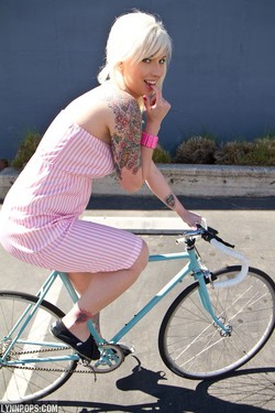 Lynn Pops Dress And Bike - 08