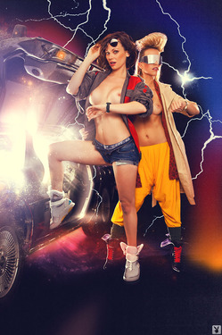 Kimberly Phillips And Jessica Danielle Back To The Future For Playboy - 00
