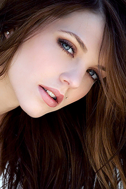 Kiera Winters in "Skinny Brunette Teen Kiera Winters in Jeans Shorts for Babes" via babesnetwork.com