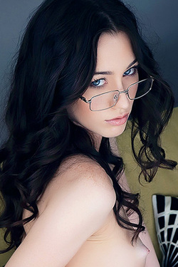 Zsanett Tormay in "Sexy Bookworm Zsanett Tormay" via Met-Art