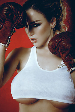 Jordan Carver in "Jordan Carver Underboob" via pinupfiles.com