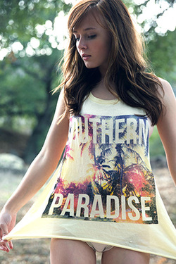 Ellie Jane in "Paradise" via This Years Model