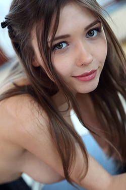 Mila Azul in "Cute Denim Shorts" via Teen Dreams