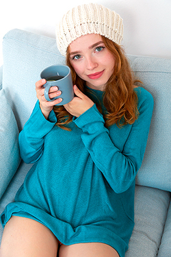 Rinna Ly in "Cozy Coy" via Met-Art